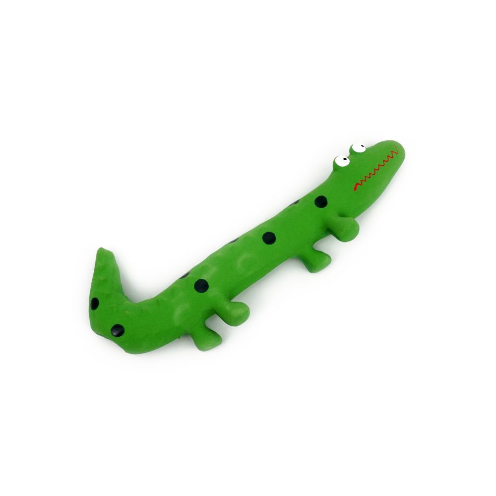 NEW!  Spike Latex Green Lizzard Dog Toy