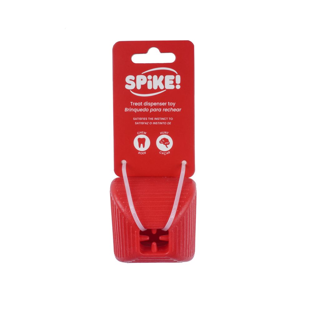 NEW!  Spike Treat Square Dog Toy