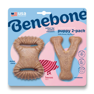 Benebone Bacon Chew Toys - For Puppies