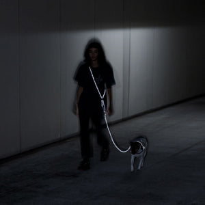 Ltd Edition, Sold Out : Zee.Dog Hands-Free Leash - Nox (Reflective)